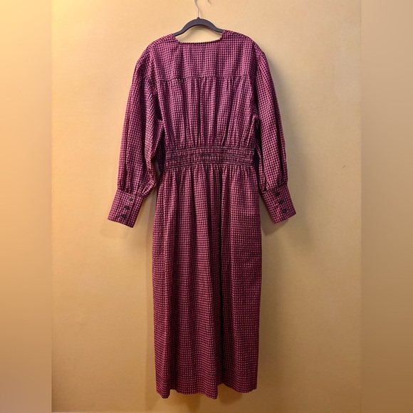 Ganni Checked Midi Dress - Picture 5 of 7